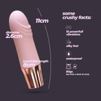 Crushious Mellow Waves Realistic Mini Vibrator, picture 11