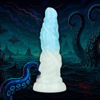 Fiction Cocks Vein Master Dildo, Niebieski-Biały Żyłowany, zdjęcie 4