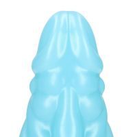 Fiction Cocks Vein Master Dildo, Niebieski-Biały Żyłowany, zdjęcie 6