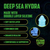 Fiction Cocks Deep Sea Hydra, Dildo Azul Esculpido, imagem 3