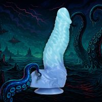 Fiction Cocks Deep Sea Hydra, Dildo Azul Esculpido, imagem 4