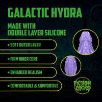 Fiction Cocks Galactic Hydra Dildo, Purpurowy-Niebieski Kosmiczny, zdjęcie 3