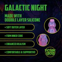 Fiction Cocks Galactic Night Fiend Dildo, djupt lila, bild 3