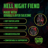 Fiction Cocks Hell Night Fiend Dildo, Black Demon, picture 3