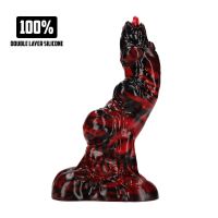 Fiction Cocks Hell Invader Dildo, Czerwony-Czarny Obcy