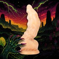 Fiction Cocks Dildo Alienígena Invasor Dourado Metálico, imagem 4