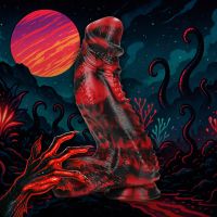 Fiction Cocks Dark Lycan Spawn, rød-sort varulv dildo, billede 4