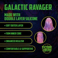 Fiction Cocks Galactic Ravager, Purple Fantasy Dildo, picture 3