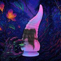 Fiction Cocks Deep Riser Dildo, Purpurowy Silikon Fantasy, zdjęcie 4