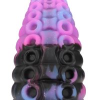 Fiction Cocks Deep Riser Dildo, Purpurowy Silikon Fantasy, zdjęcie 5