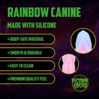 Fiction Cocks Plug de Silicone Canine Arco-Íris, imagem 3