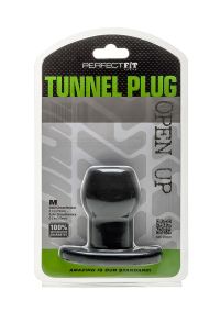 PerfectFitBrand Tunnel Plug Medium Hollow Black, picture 2