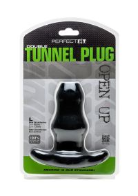 Plug túnel duplo grande preto PerfectFitBrand, imagem 2