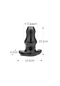 Plug túnel duplo grande preto PerfectFitBrand, imagem 3
