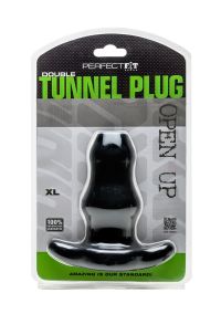 Plug túnel duplo extra grande preto PerfectFitBrand, imagem 2