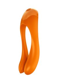 Satisfyer Candy Cane Finger Vibrator Orange