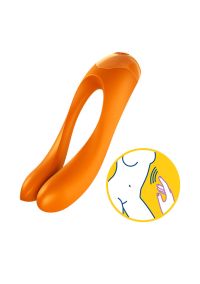 Satisfyer Candy Cane Finger Vibrator Orange, picture 5