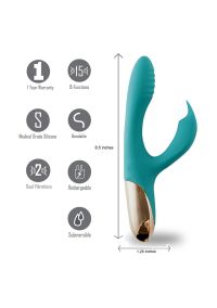 Maiatoys Skyler Bendable Rabbit Vibrator with Curve Design, picture 4