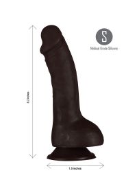 Maiatoys Phoenix 20 cm Realistic Silicone Dildo, Brown, picture 3
