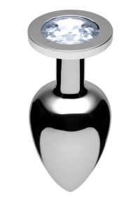 XR Brands Lucent Diamond Chrome Aluminum Plug