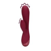 Loveline lapin cerise foncée vibromasseur stimulation double