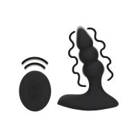 Loveline Perlen Analplug, Funk Schwarz