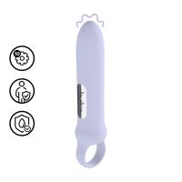 Loveline Vibrierender Schleifen-Massagegerät mit Griff, Lavendel