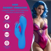 Loveline by Shots Blue Mini Rabbit Vibrator 12.9cm, picture 6