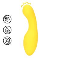 Loveline Curved Mini Vibrator gul 14cm