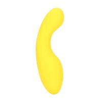 Loveline Curved Mini Vibrator gul 14cm, billede 4