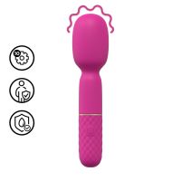 Vibrador varinha mini rosa Loveline com grip acolchoado