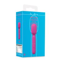 Vibrador varinha mini rosa Loveline com grip acolchoado, imagem 2