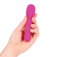 Vibrador varinha mini rosa Loveline com grip acolchoado, imagem 6