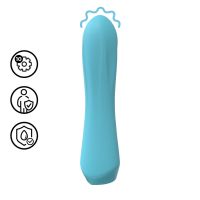 Loveline konisk minivibrator i silikone med stille motor