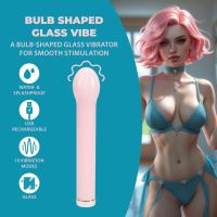 Vibrador de vidro Loveline rosa suave e luxuoso, imagem 4