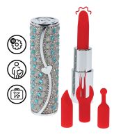 Loveline Tiffany Lippenstift-Vibrator mit Dual Silikon-Köpfen, Bild 7