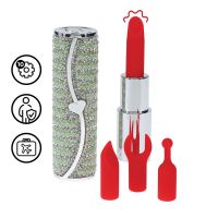 Loveline Candy lipstickvibrator med silikonehoveder