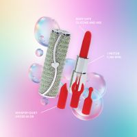 Loveline Candy lipstickvibrator med silikonehoveder, billede 6