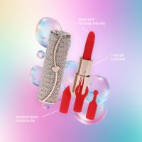Loveline Candy lipstickvibrator med silikonehoveder, billede 12