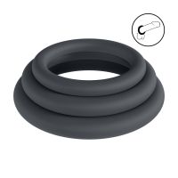 Levelz Classic silikonpenisring sæt, Large til XXL