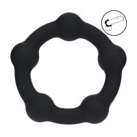 Cockring perlé en silicone Levelz, taille M