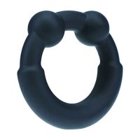 Levelz Metal Silicone Weighted penisring svart, bild 4