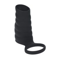 Levelz Vibrating Ribbed Cock Sleeve with Ball Ring, bild 6