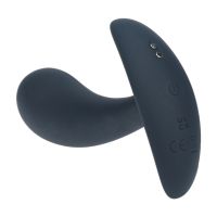 Silicone Levelz by Shots Plug do prostaty wibrator mały czarny, zdjęcie 5