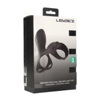 Levelz Vibrating Cock and Ball Ring with Dual Loop, picture 2