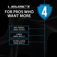 Levelz svart silikon vattendropp analkulor XXL 60mm, bild 6