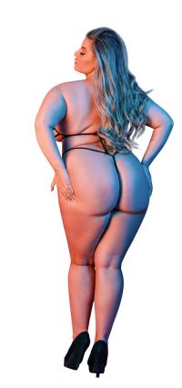 Magic Silk Exposed halter-BH G-string-sæt, sort, billede 3