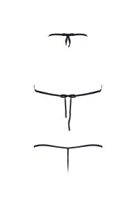 Magic Silk Exposed halter-BH G-string-sæt, sort, billede 5