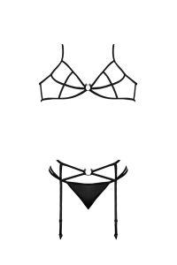 Magic Silk Exposed BH med garterrem G-string, billede 4