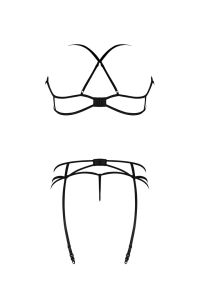 Magic Silk Exposed BH med garterrem G-string, billede 5